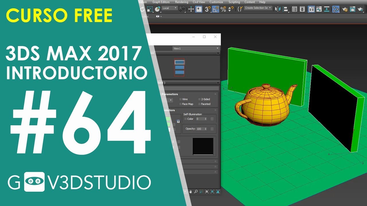 Aprende 3ds Max 2017 desde Cero 64 Animación de objetos, materiales y luces con Autokey