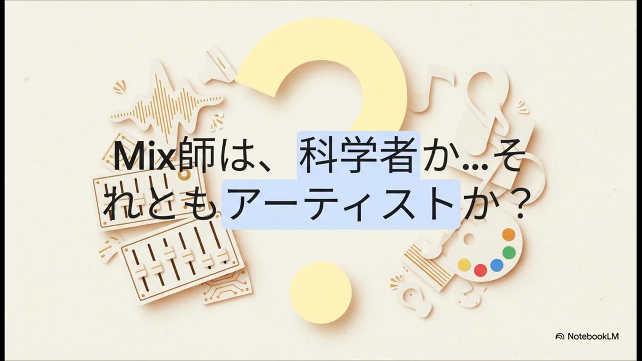 データからラフMixまで：音作りの裏側