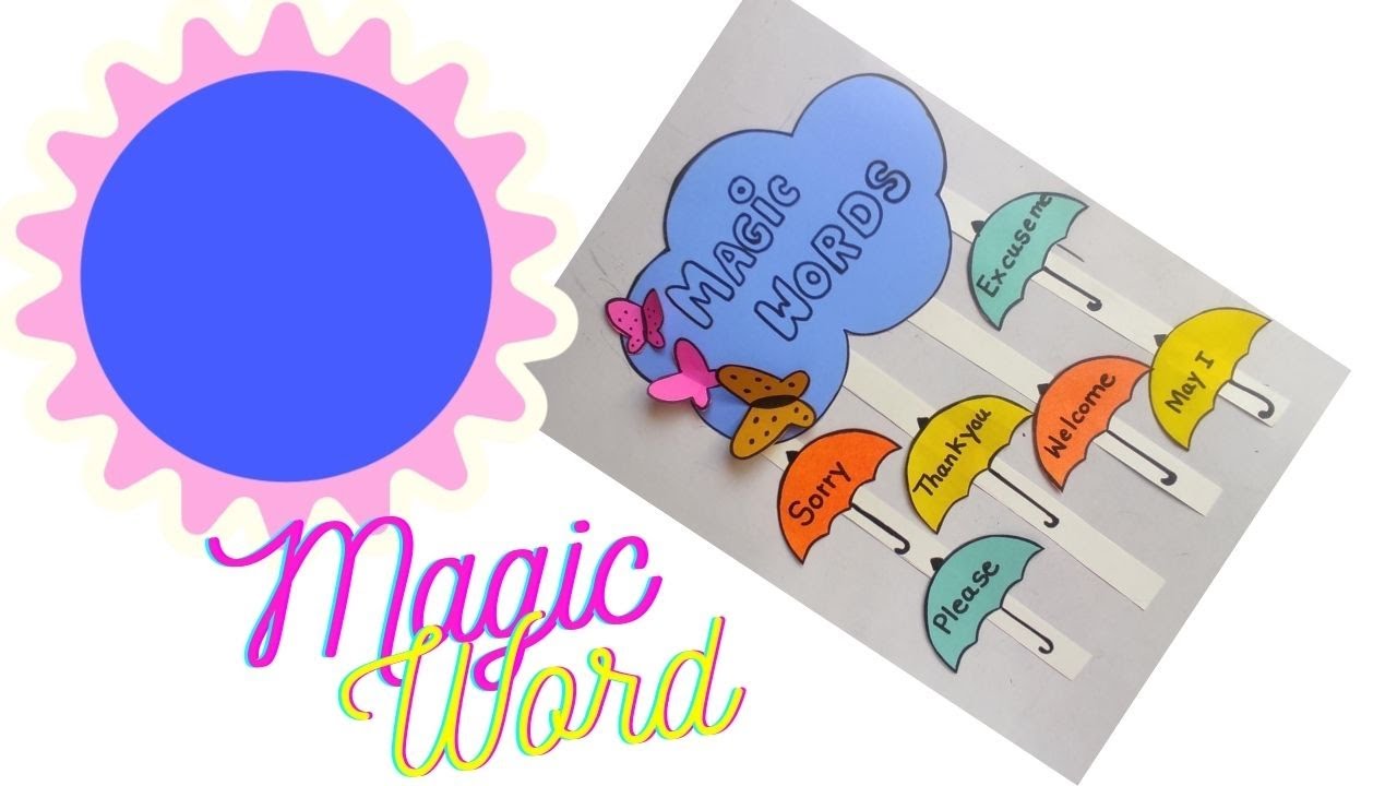 Sorry and Thankyou,magic words tlm | Magic Words | Golden Words | Good Manners | Say Please