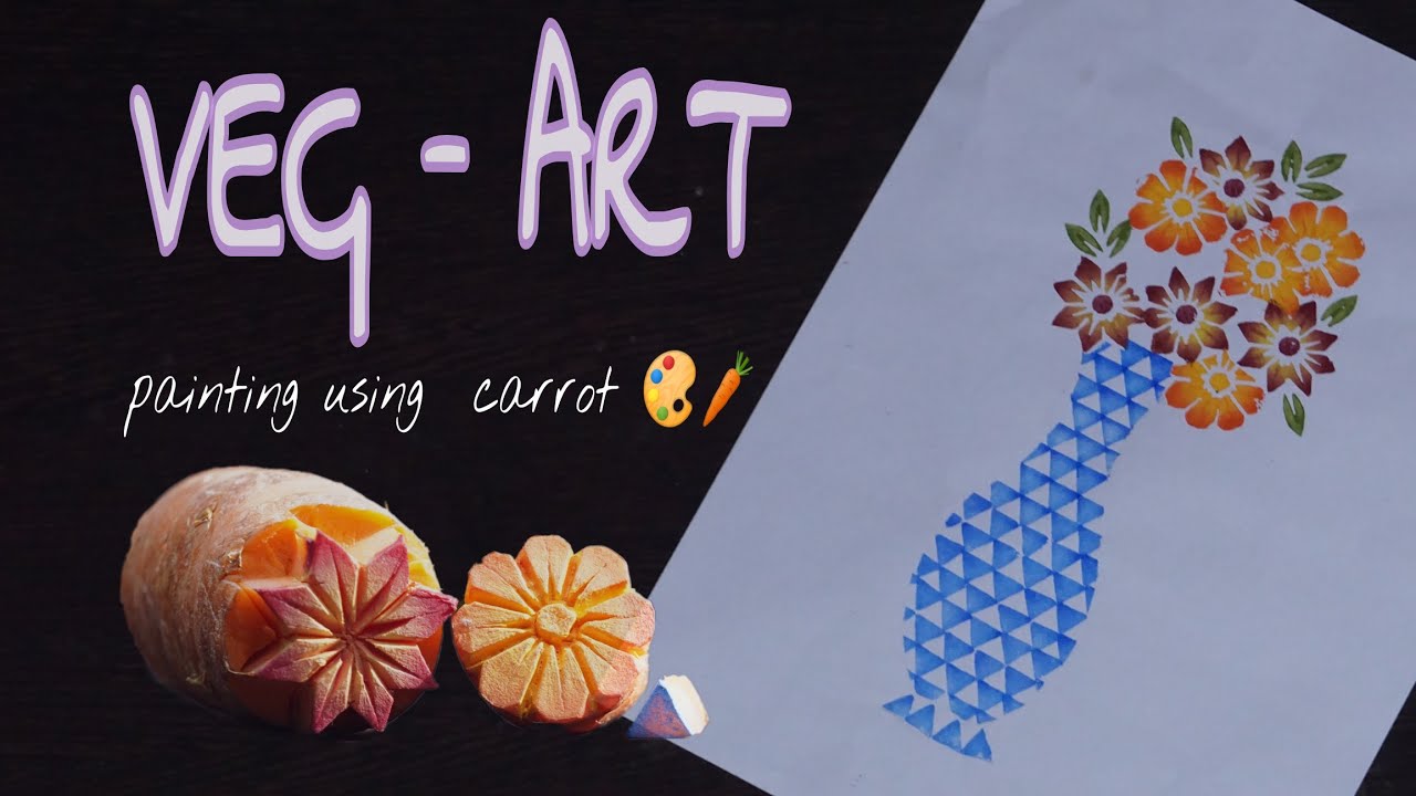 WORK EXPERIENCE VEGETABLE PRINTING / VEG - ART saree #craft #vegetable #printing #design #forkids