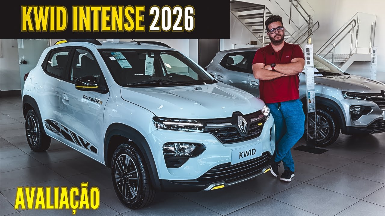 NOVO RENAULT KWID OUTSIDER 2026 - O KWID TOPO DE GAMA VALE A PENA?