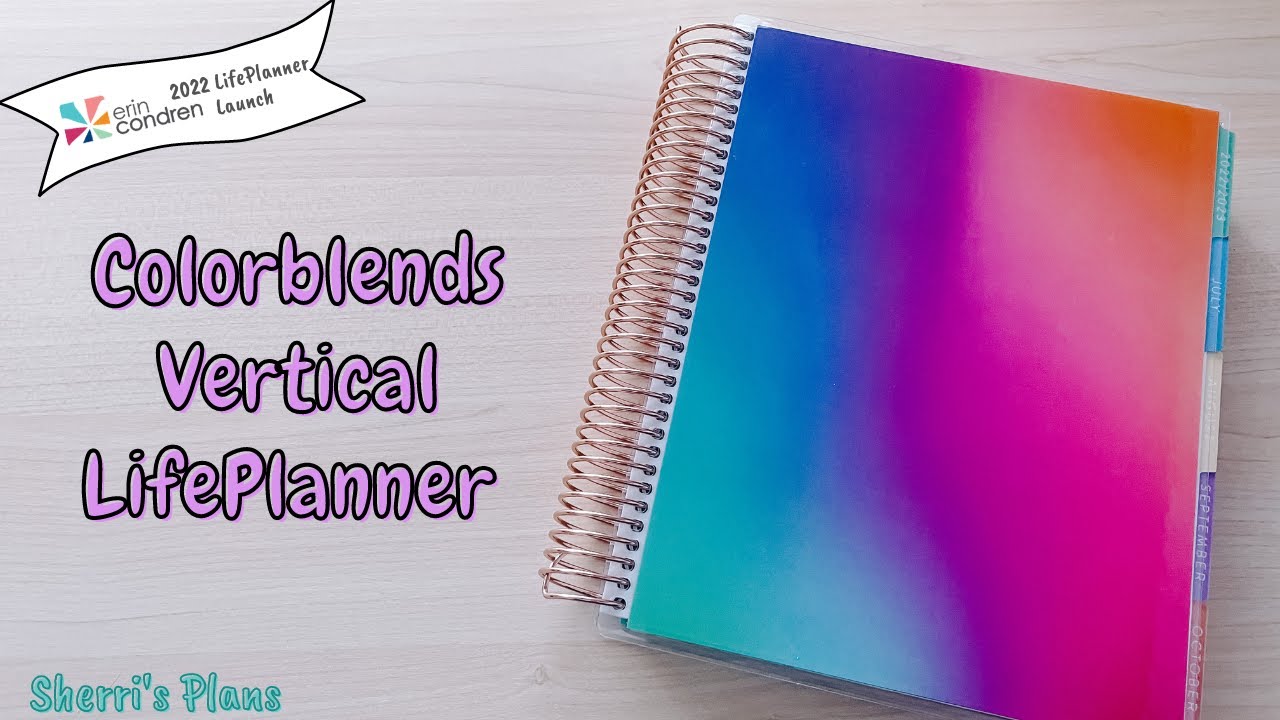 COLORBLENDS VERTICAL LIFEPLANNER REVIEW | 2022 ERIN CONDREN LIFEPLANNER LAUNCH