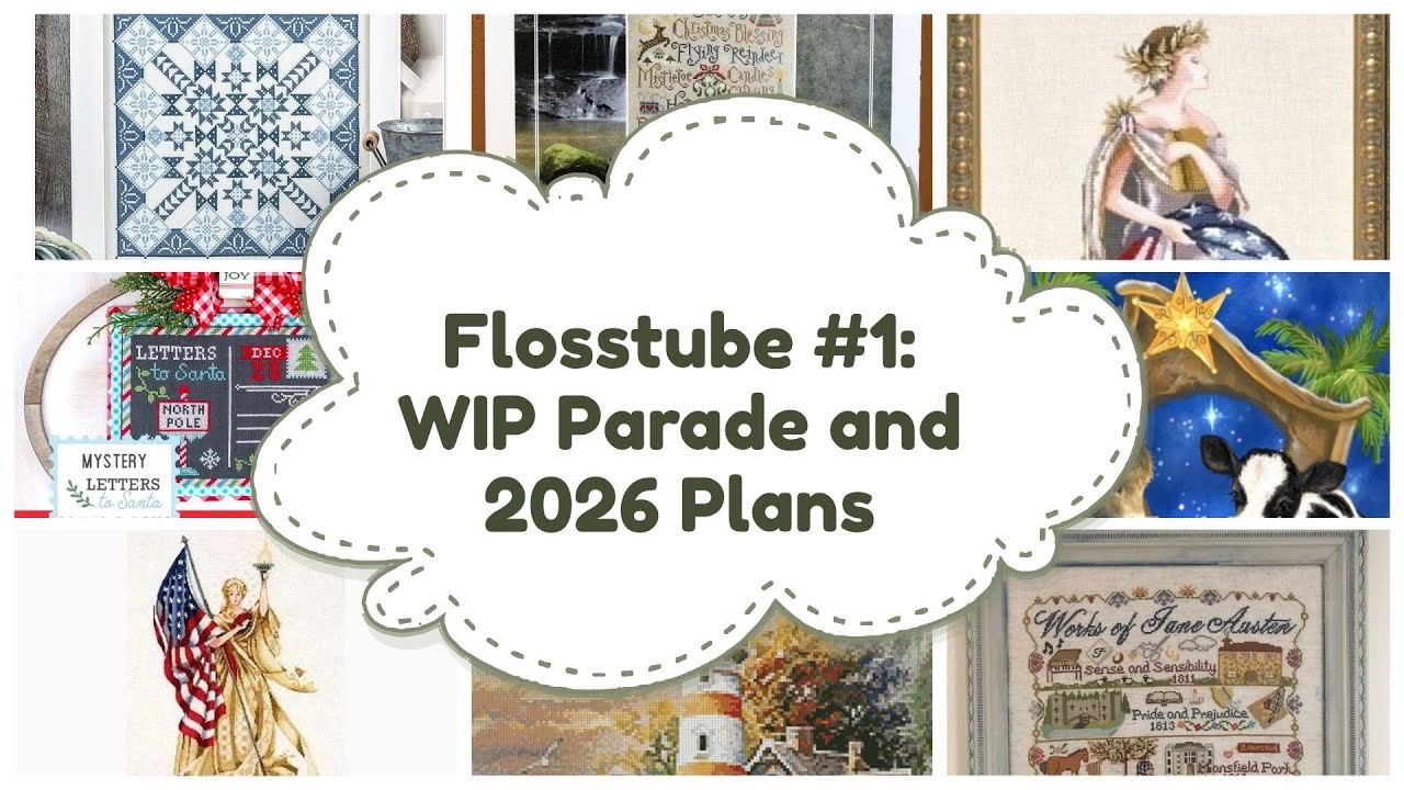 Hannah's Knit Cottage: Flosstube #1 - WIP Parade and 2026 Plans