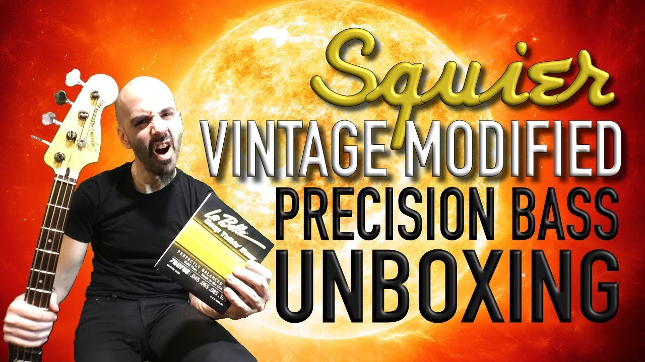Squier Bass  Unboxing and Demo