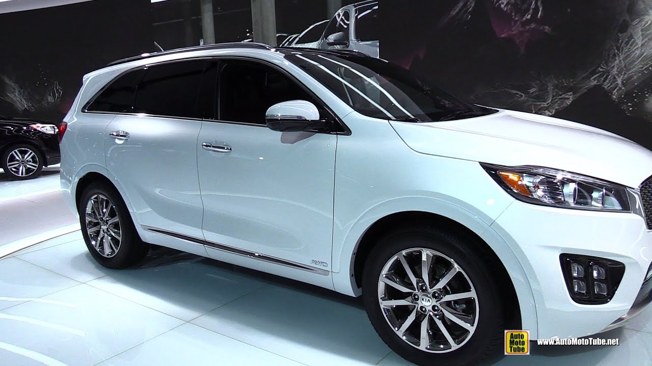 2016 KIA Sorento SXL V6 AWD - Exterior and Interior Walkaround - 2015 Detroit Auto Show