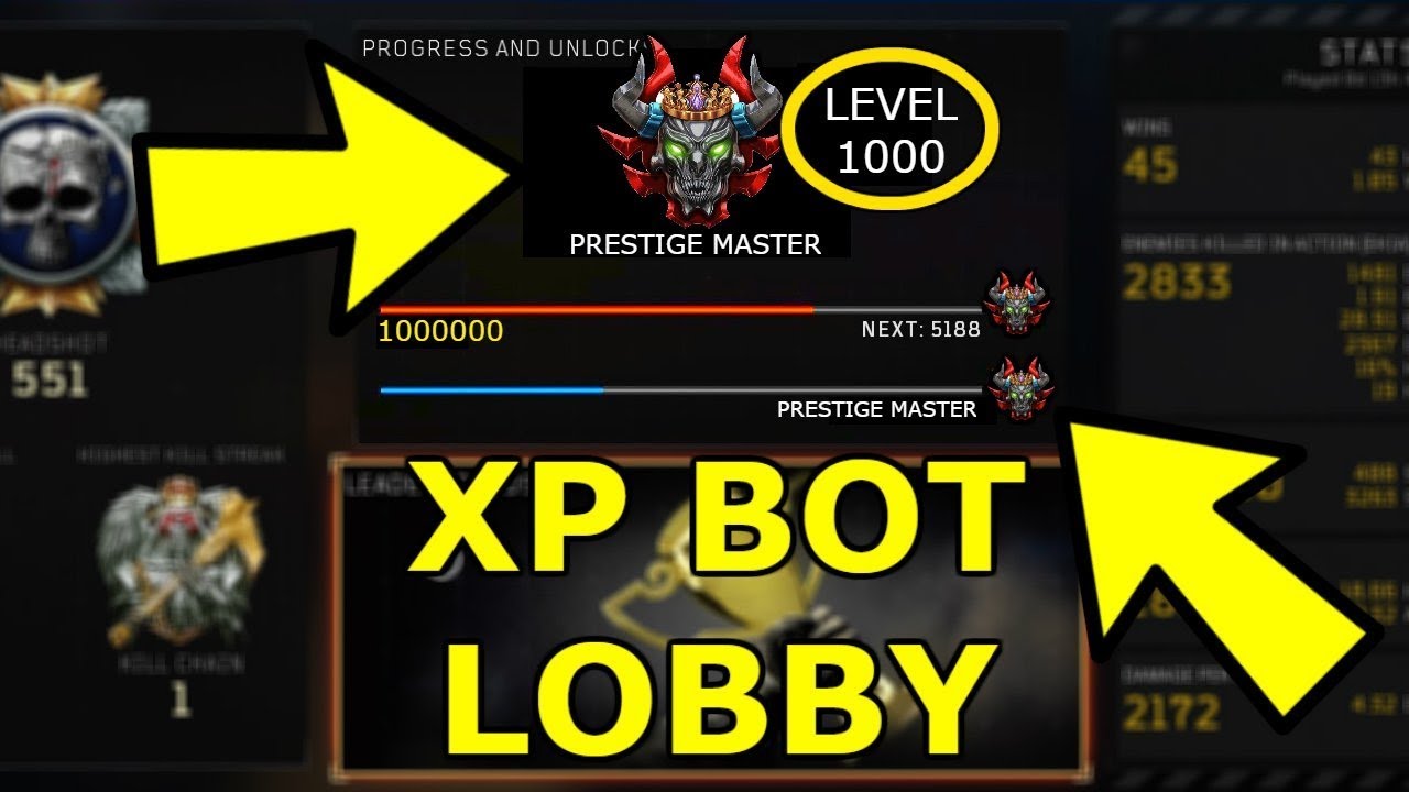BO4 XP LOBBY GLITCH! BO4 BOT LOBBY GLITCH! BLACK OPS 4 PRESTIGE GLITCH! BO4 XP GLITCH! XP GLITCH BO4
