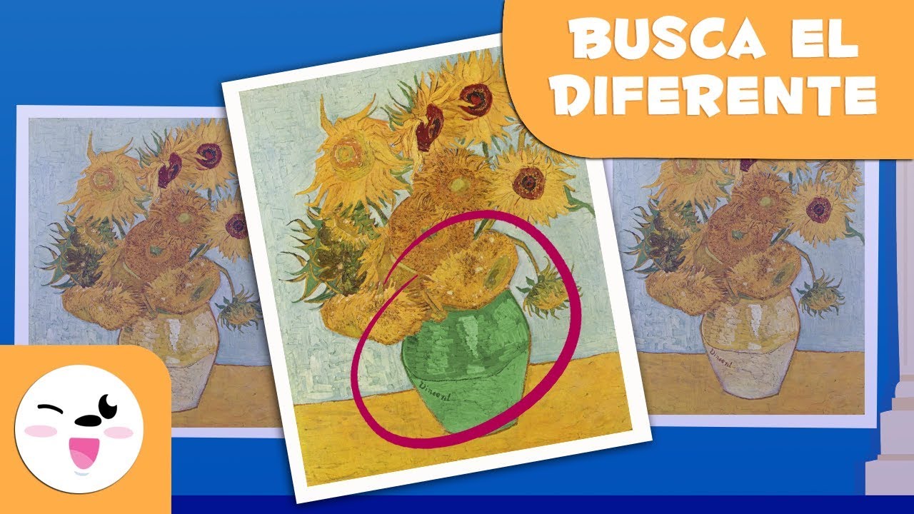 Van Gogh - Adivina cuál es el cuadro diferente - Atención visual para niños