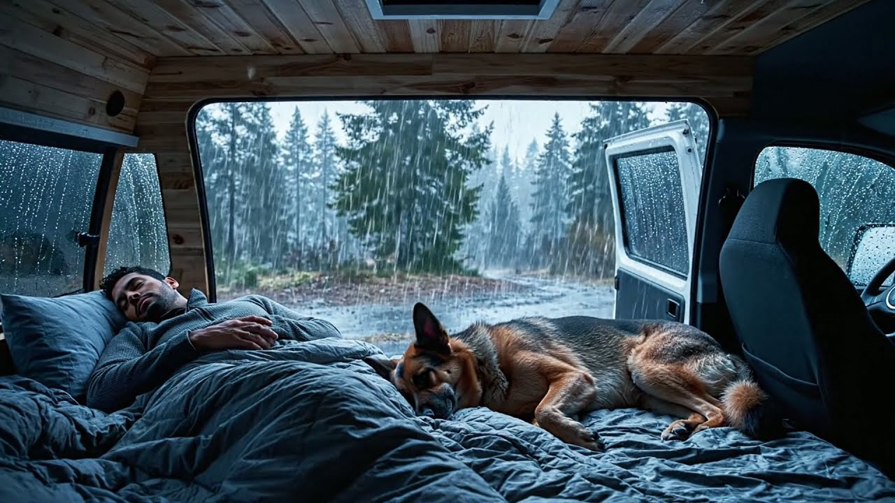 Sonidos de Lluvia para Concentración Dentro de un Coche Acogedor – Cura el Insomnio