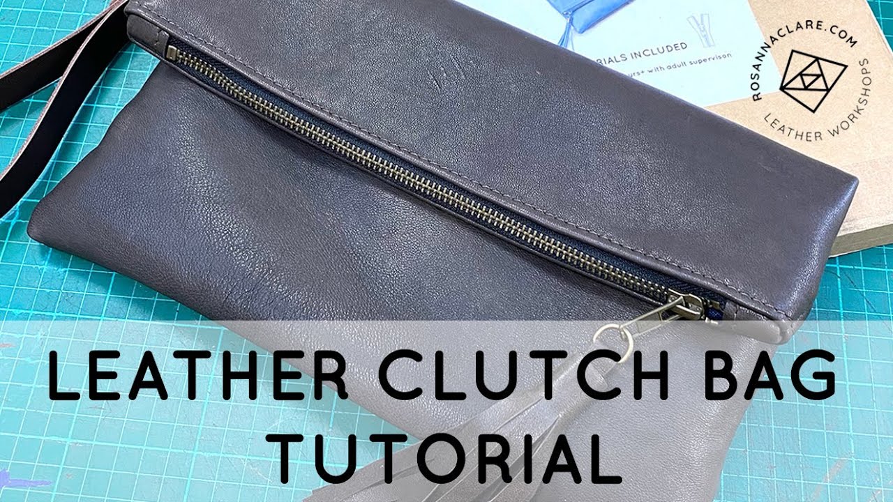 Leather Fold Over Clutch Bag Kit Tutorial