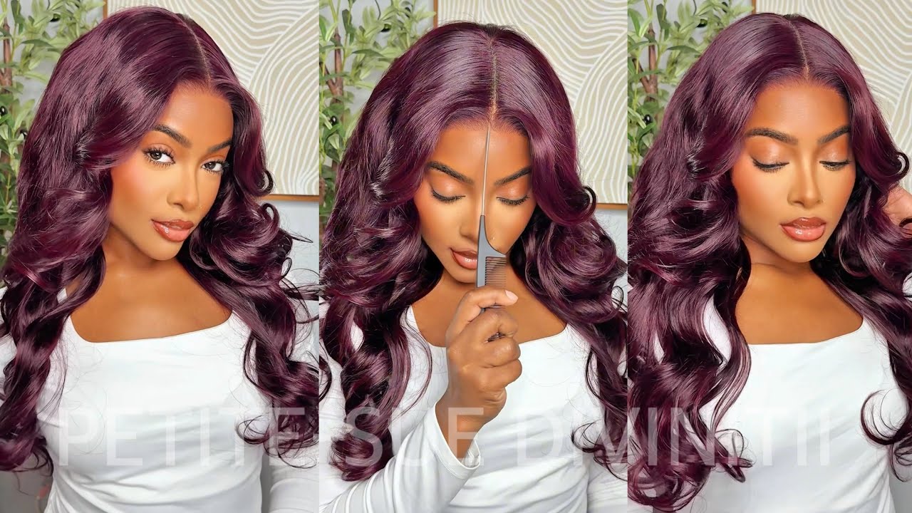 Beginner friendly  Glueless drawstring Black Cherry wig ft. Unice Hair | PETITE-SUE DIVINITII