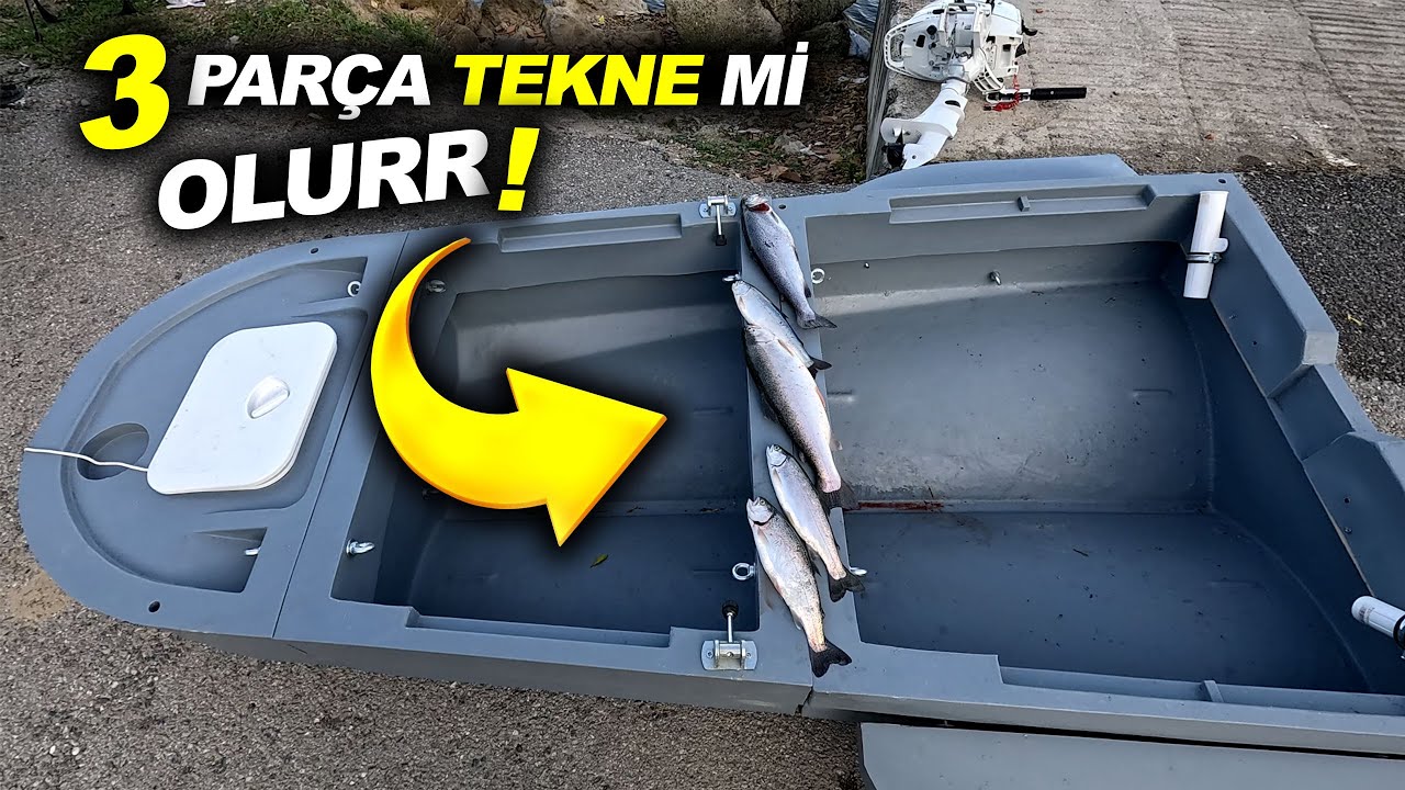 ÜÇ PARÇA TEKNE - MODÜLER TEKNE - SOMON AVI -YEMLİ SOMON AVI - LRF İLE SOMON AVI -TEKNE İLE SOMON AVI