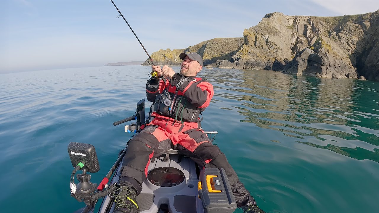 Pollack at Port Logan - Fantastic First Session of 2025! - Kayak Sea Fishing UK