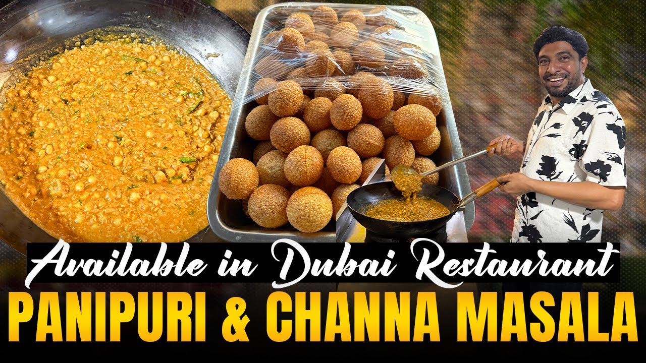 Channa masala and Pani Puri easy cooking method by Jabbar Bhai ￼
