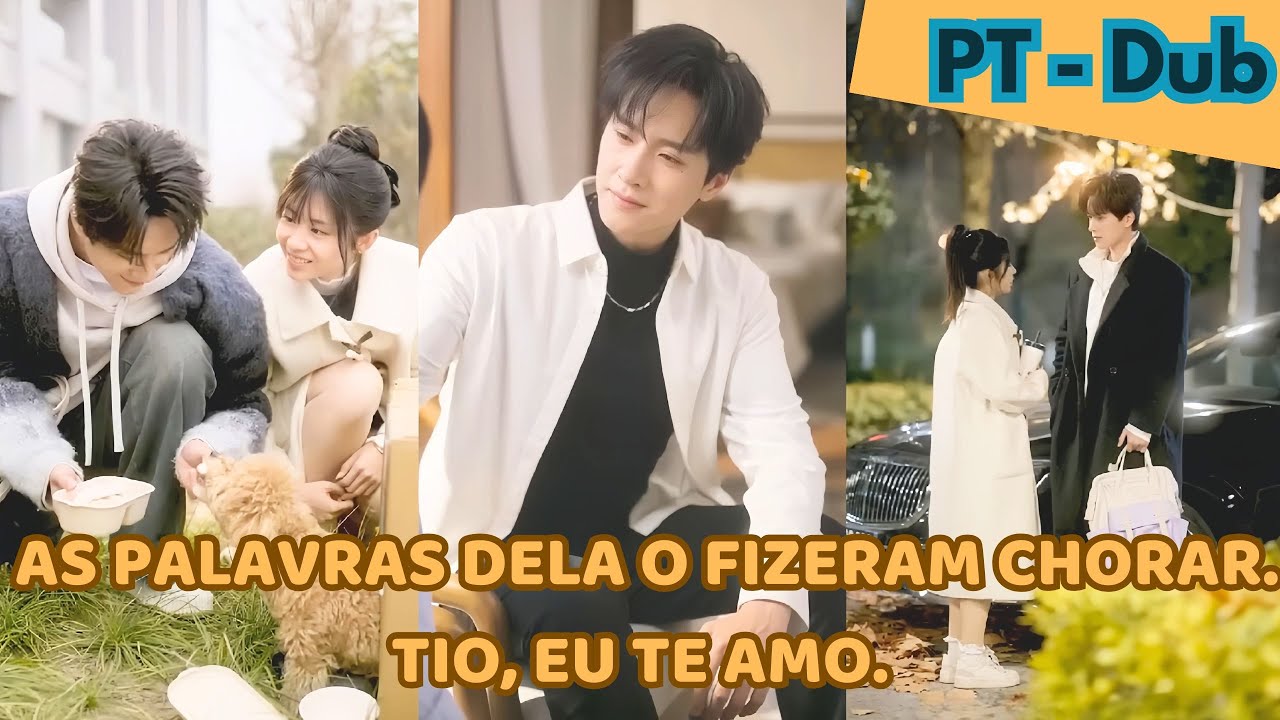 As palavras dela o fizeram chorar. Tio, eu te amo.