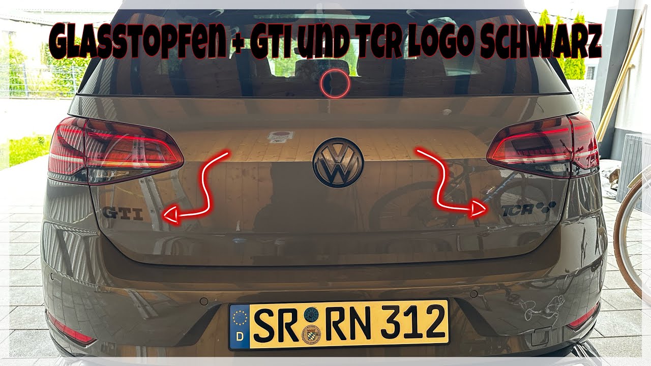 Golf 7 GTI TCR  Bekommt Ein Glasstopfen für die Heckklappe Clean Optik  ⭐️