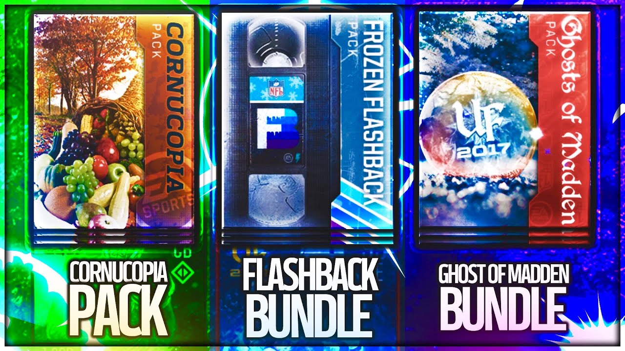 BEST VARIETY PACKS EVER! CORNUCOPIA + FLASHBACK + GHOST OF MADDEN! UNREAL ELITE PULLS!