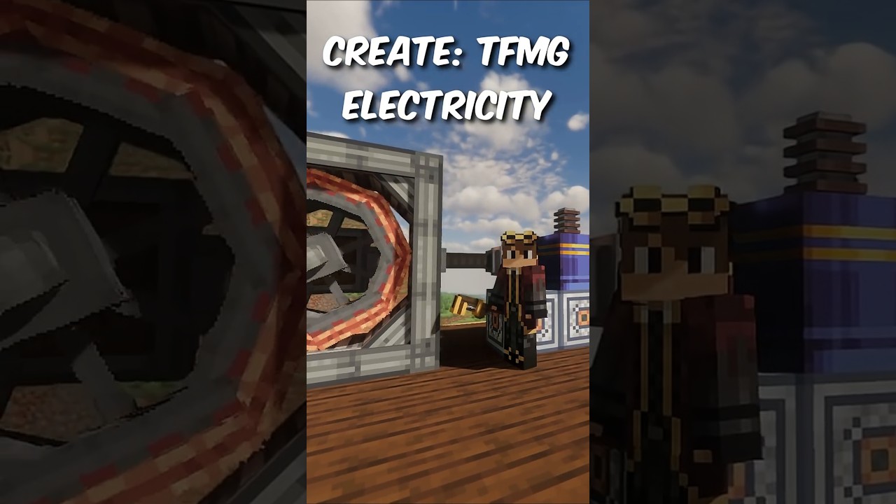 Electricity in Create: TFMG #minecraft #createmod