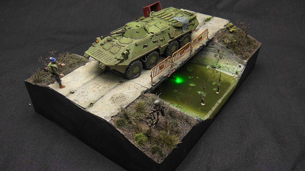 S.T.A.L.K.E.R. 2 Аномальный БТР - Постапокалиптическая диорама 1/72