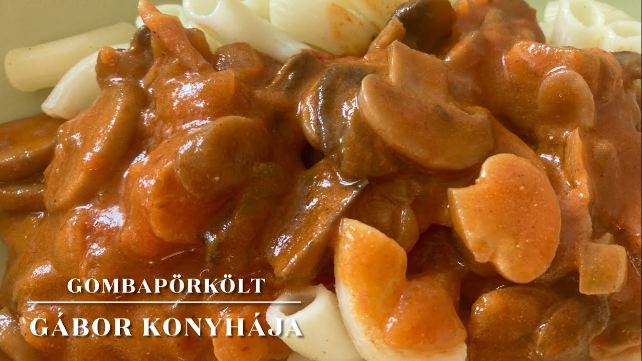 Gombapörkölt egyszerűen