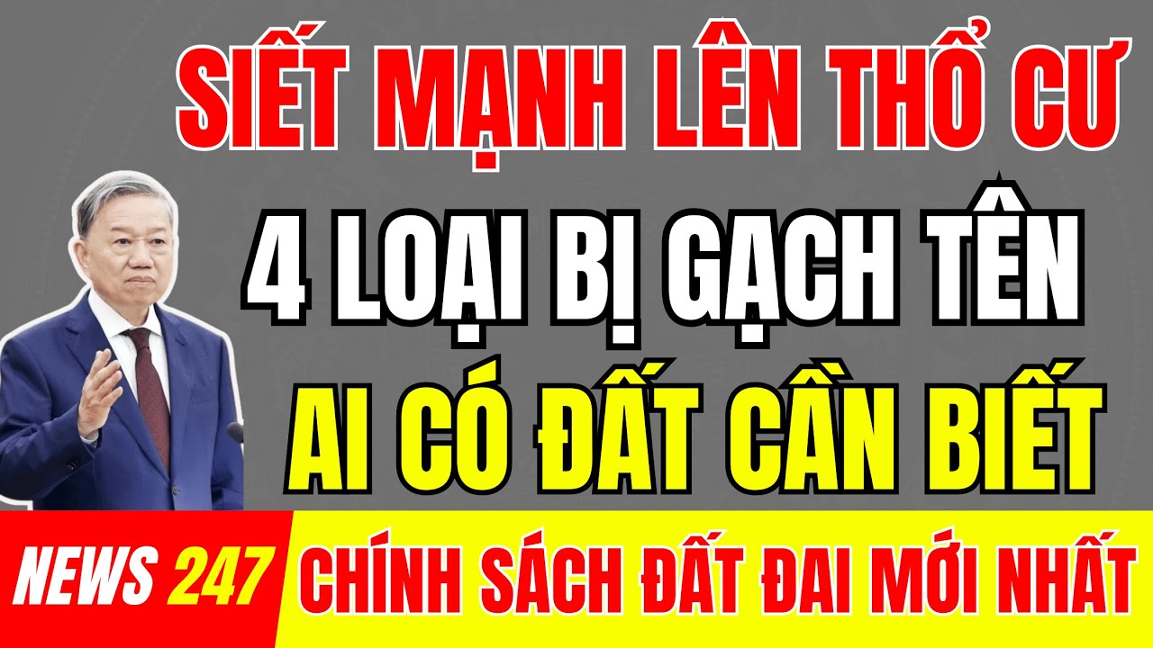 CẢNH BÁO : Siết Mạnh 2026 – 4 Loại Đất CÓ NGUY CƠ MẤT QUYỀN LÊN THỔ CƯ | #tintuc #datdai