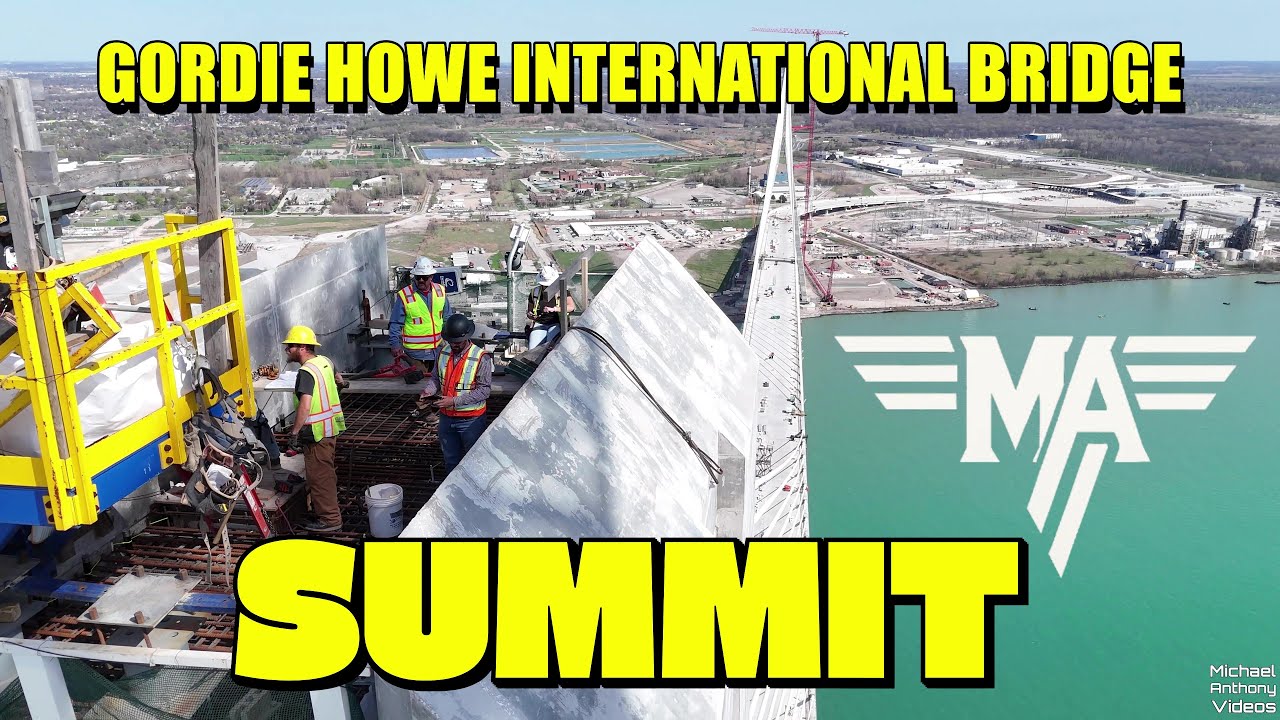 Gordie Howe International Bridge Tower Crane | Detroit, Michigan
