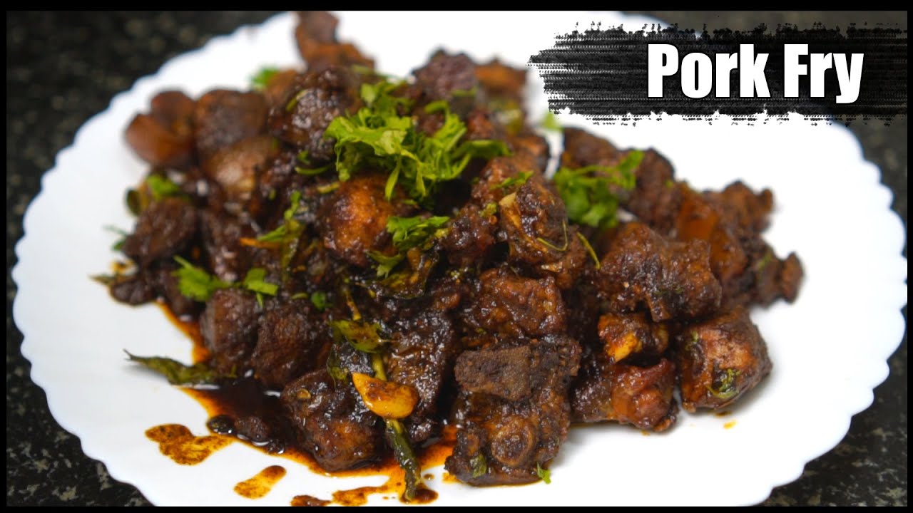 PORK FRY RECIPE | Coorg Style Pork Fry | Coorg Pork Fry Masala Recipe | Pooja K Raj | Pork Recipe