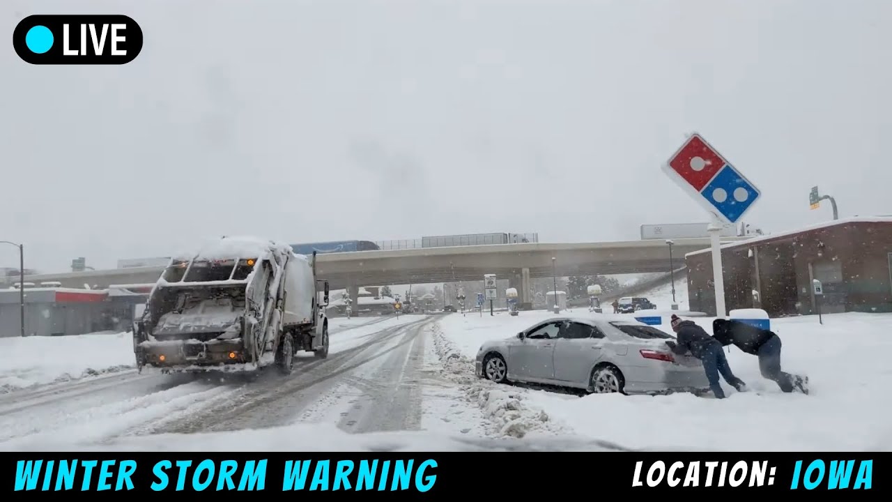 MAJOR WINTER STORM STRIKES MIDWEST — LIVE STORM CHASER