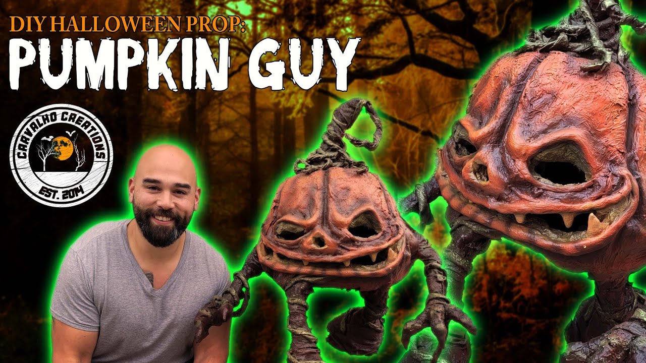 DIY Halloween Prop: Pumpkin Guy