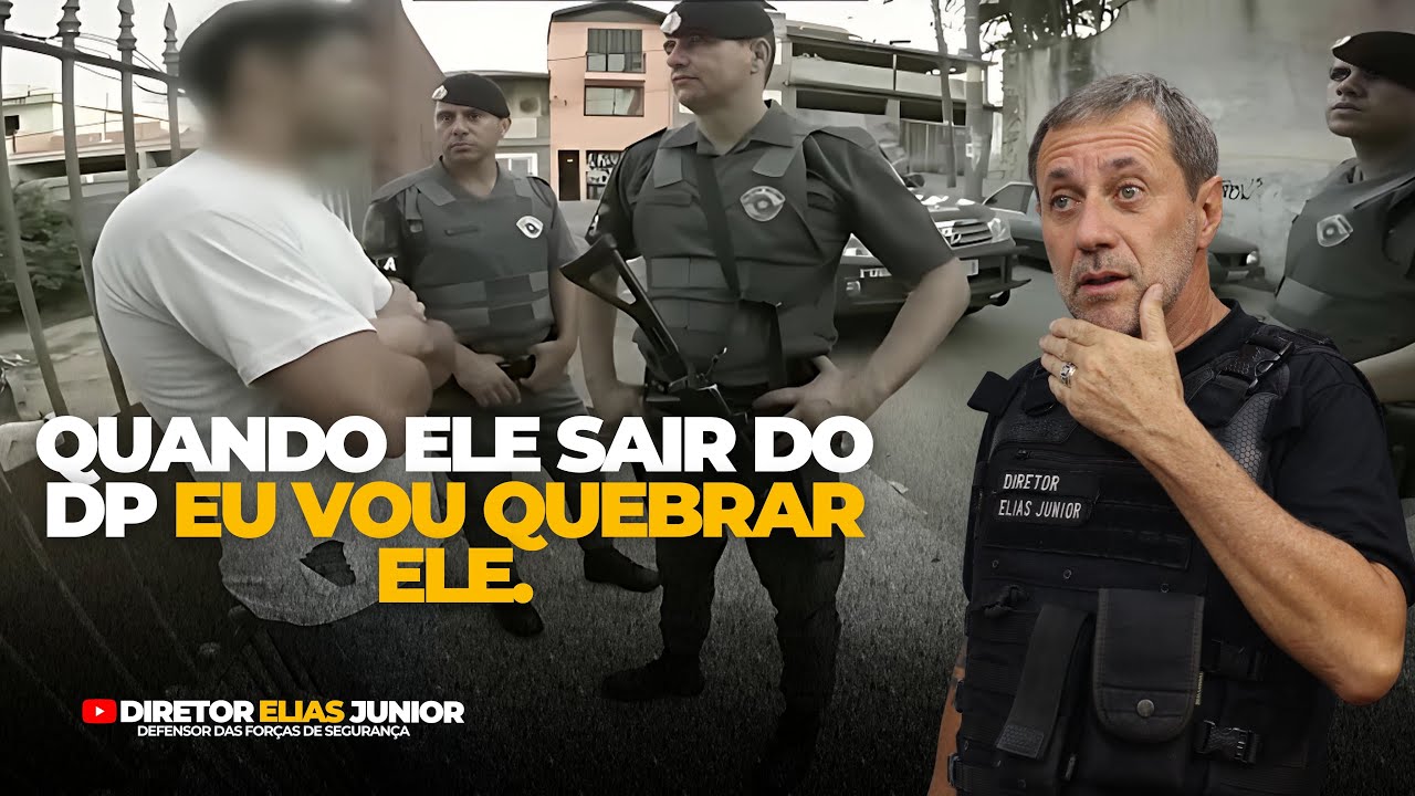 Pai indignado diz: eu bato mesmo e quando sair da delegacia eu mato!