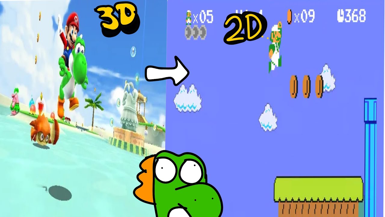 Super Mario Galaxy in 2D...