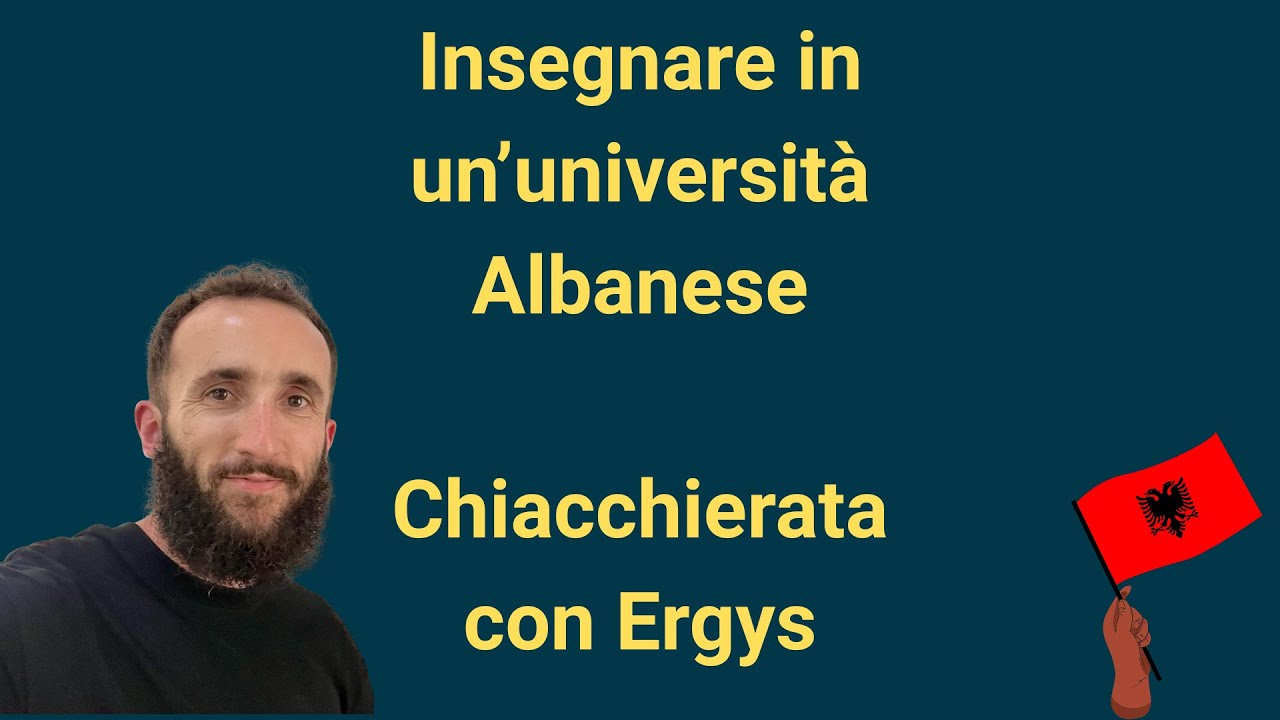 Com'è insegnare matematica in un'università Albanese - Chiacchierata con Ergys Çokaj