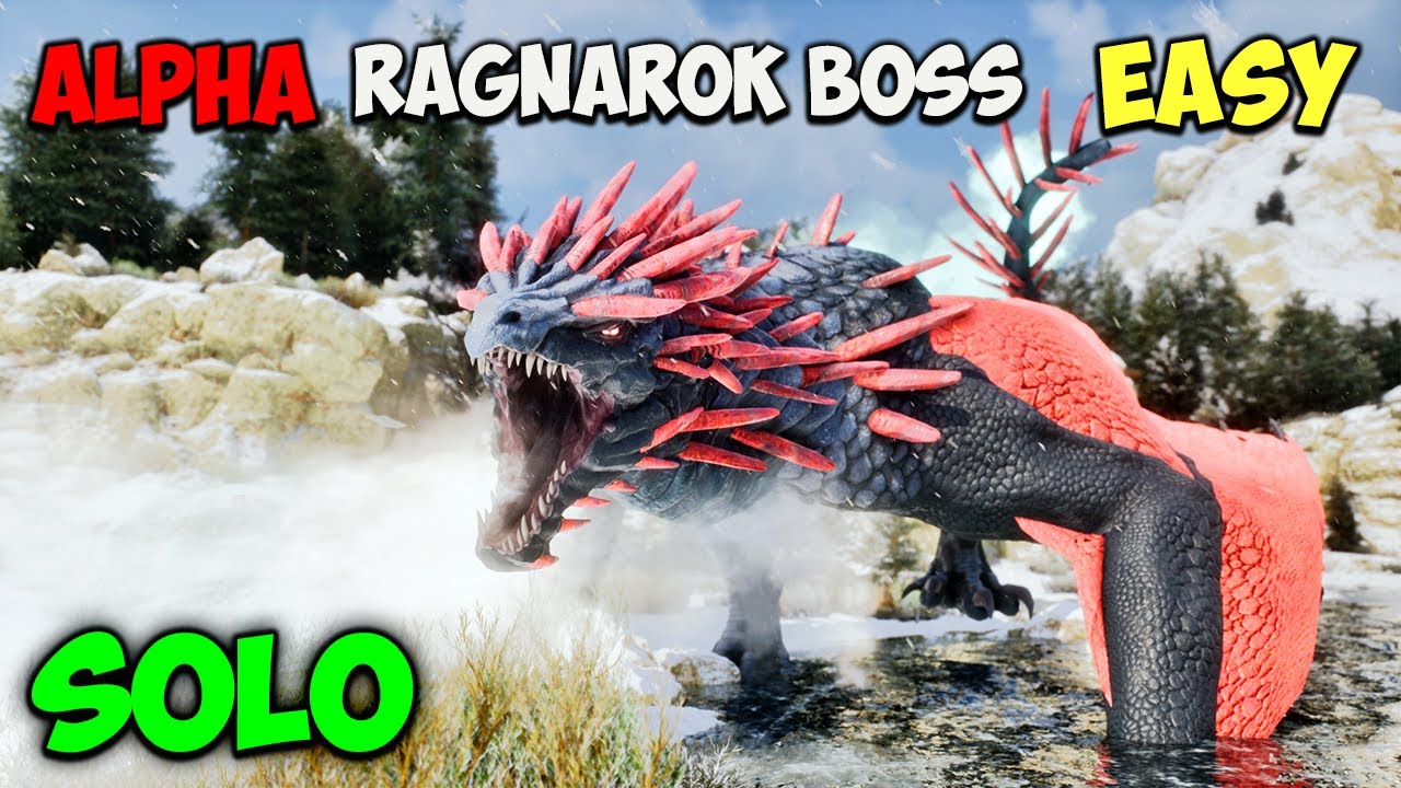 Сражение с боссом Альфа-Виверны RAGNAROK ЛЕГКИЙ и СОЛО в ARK Survival Ascended