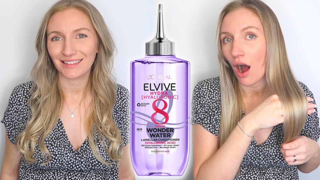 L'OREAL ELVIVE HYDRA HYALURONIC ACID 8 SECOND WONDER WATER REVIEW | BEFORE AND AFTER RESULTS 😱