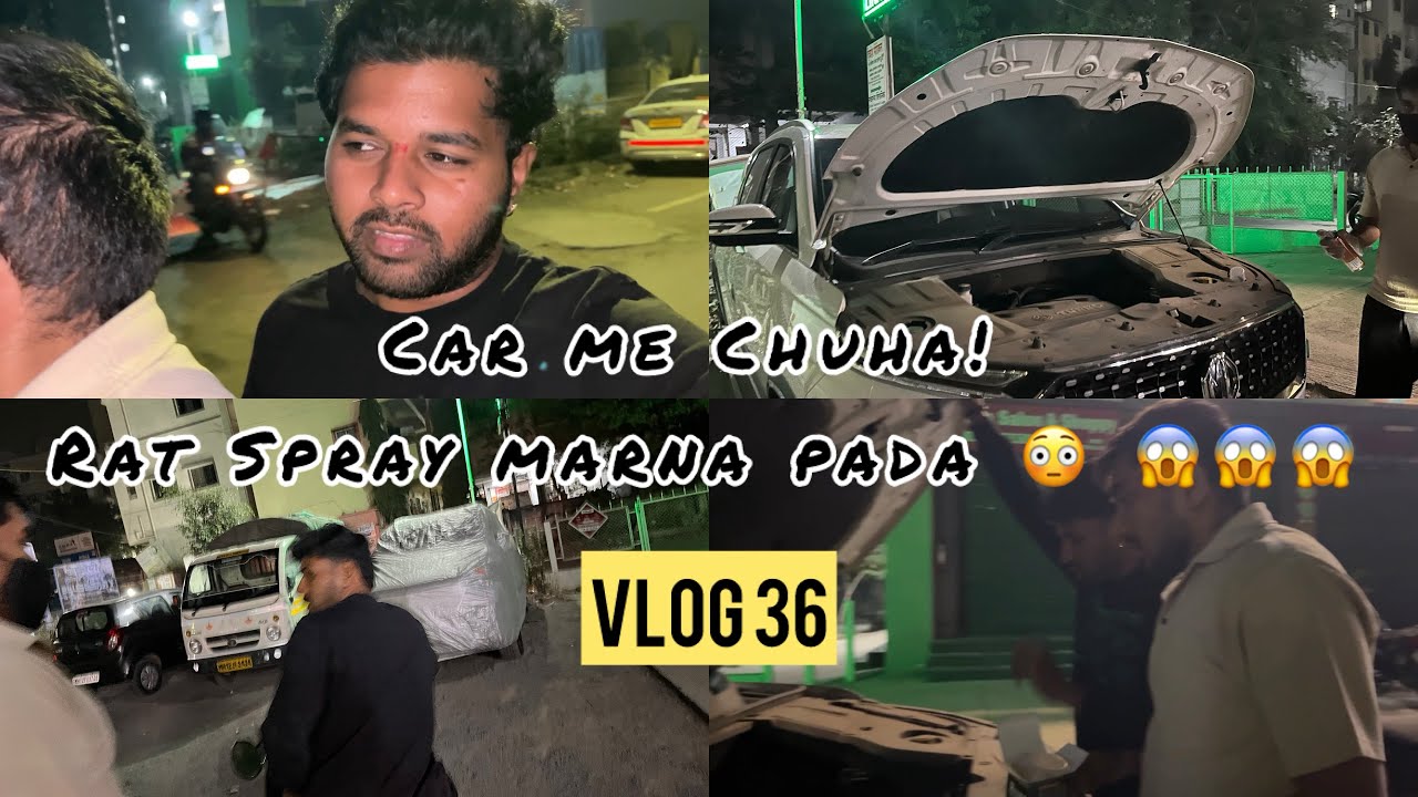 Car me Chuha! Rat Spray marna pada 😳 | Vlog 36 | Sahil Barve