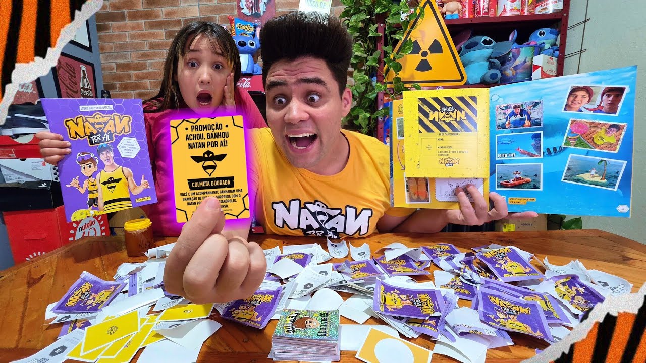 COMPLETEI O ÁLBUM DE FIGURINHAS DO NATAN POR AÍ !!! CONSEGUI A FIGURINHA LENDÁRIA? @Natan por Aí