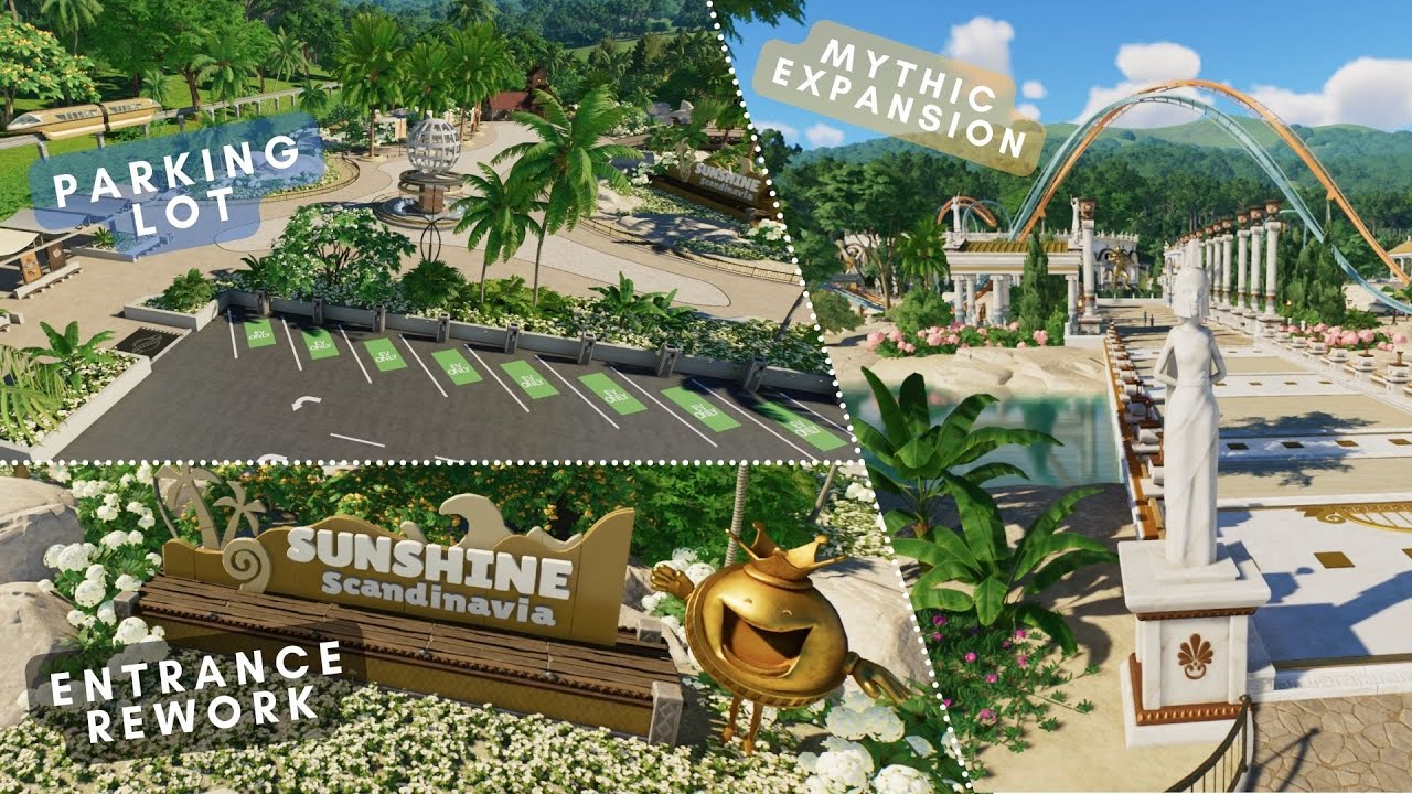 Planet Coaster 2: Mythic expansion and parking lot (Sunshine Scandinavia part 19)