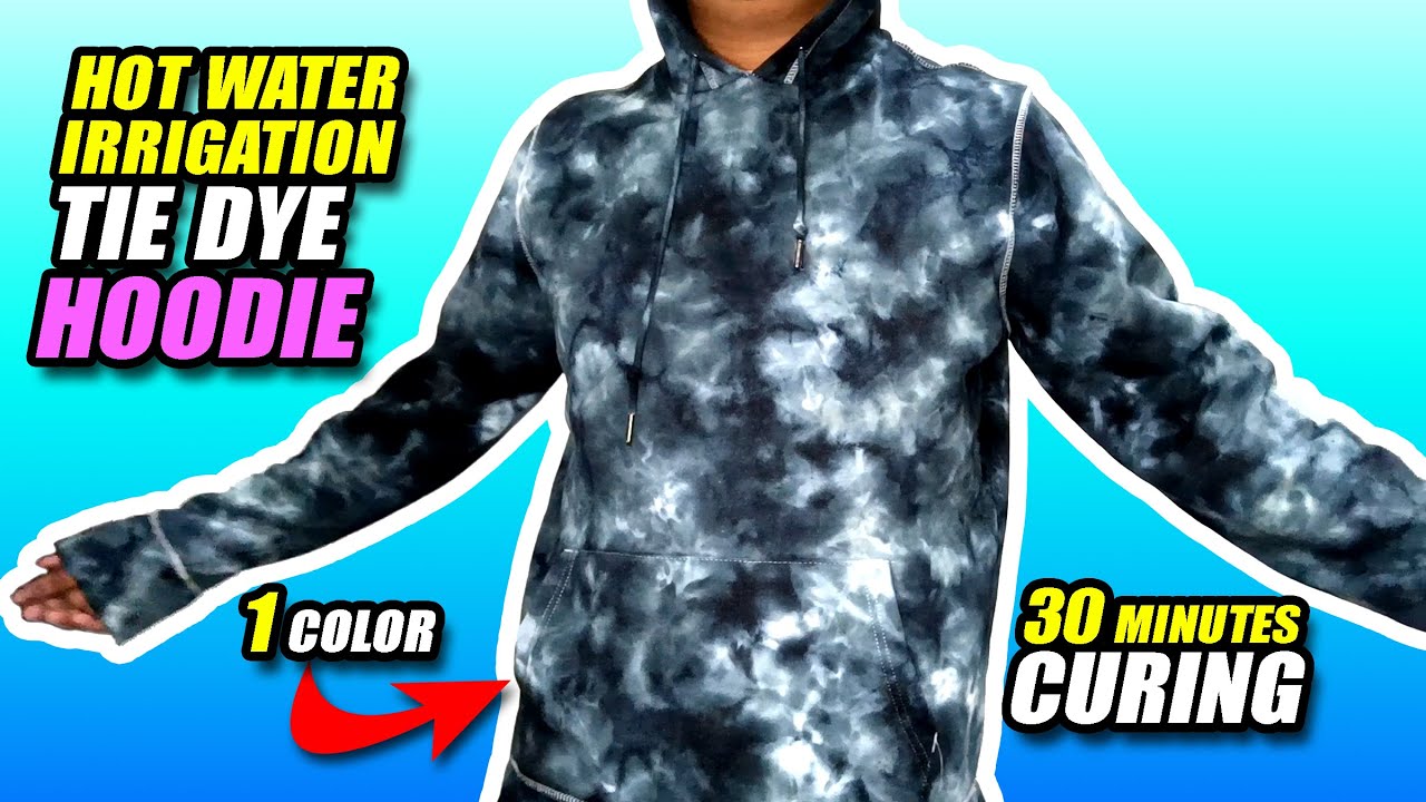 Ukay Tie Dye Hoodie HWI Hot Water Irrigation (30 mins Curing) #taliatkulay