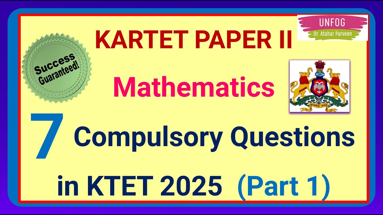 TET 2025 (most expected maths questions)