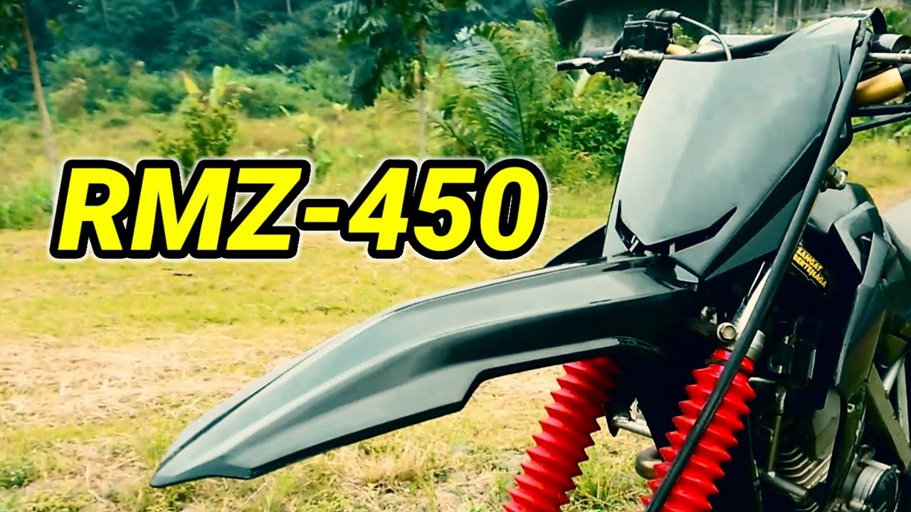 PASANG PAPAN NOMOR & SPAKBOR DEPAN SUZUKI RMZ-450