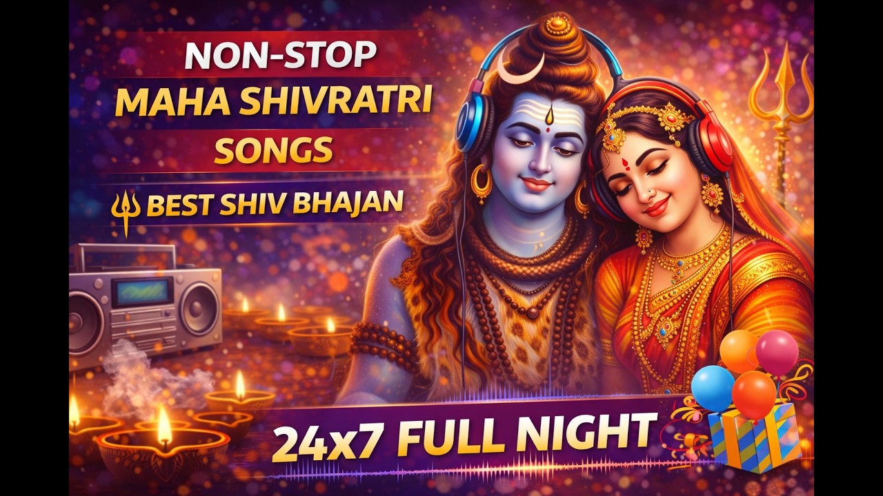 Non-Stop Maha Shivratri Songs | Best Shiv Bhajan 2026 | 24x7 Shiv Bhakti Playlist 🔱