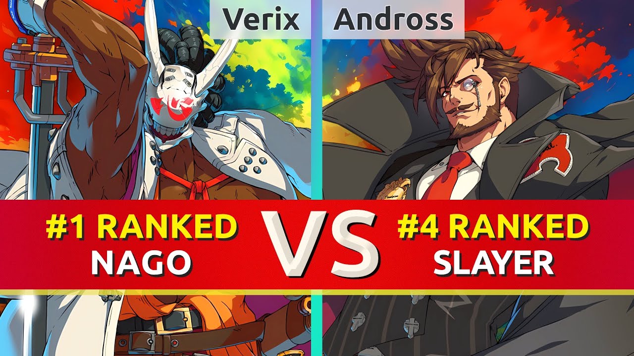GGST ▰ Verix (#1 Ranked Nagoriyuki) vs Andross (#4 Ranked Slayer). High Level Gameplay