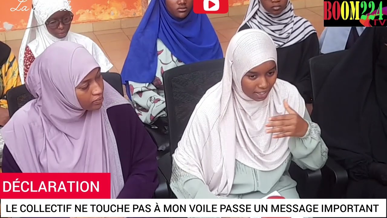 Conakry,le collectif ne touche pas à mon voile a fait une déclaration rn faveur des voilées le 21mai