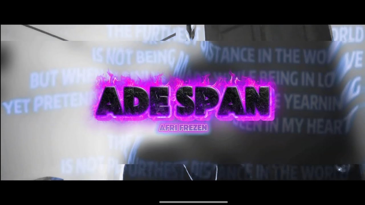 ADE SPAN - AFRI FREZEN 2026 ! 