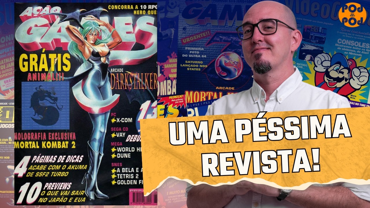 QUE DESASTRE! A PIOR AÇÃO GAMES QUE JÁ LI! AÇÃO GAMES nº 65 (React Sem Careta #266)
