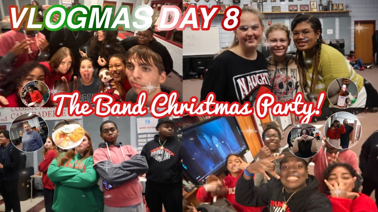 BAND CHRISTMAS PARTY | Vlogmas day 8
