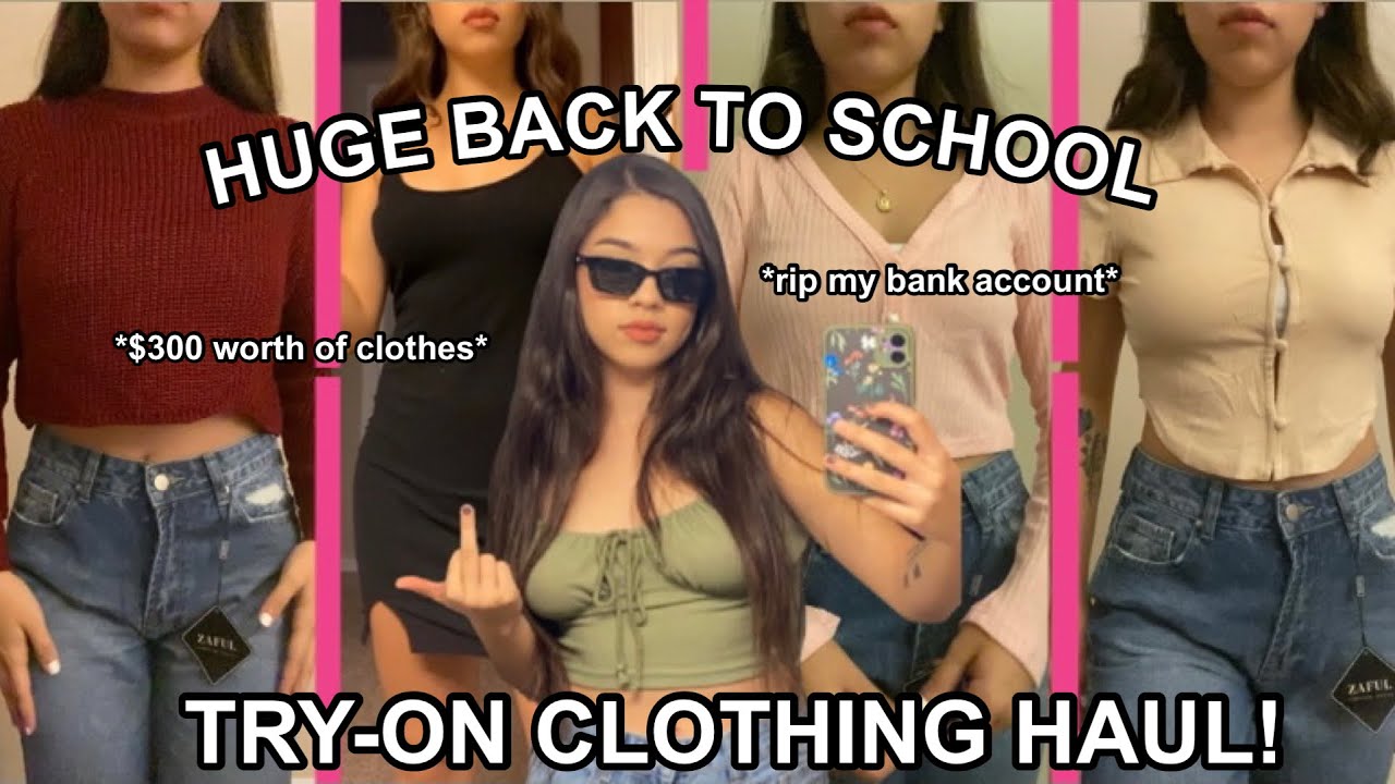 BACK TO SCHOOL TRY-ON CLOTHING HAUL 2021