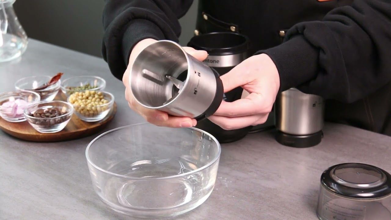 Homtone Electric Grinder Demo | How to Use Dry & Wet Grinding Bowls + Timer Function