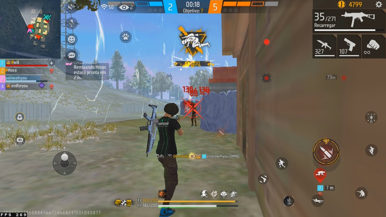 HIGHLIGHTS EM 4x4 APOSTADO! 🥋👑 Highlights Free Fire Ryzen 7 5700x RTX 3060
