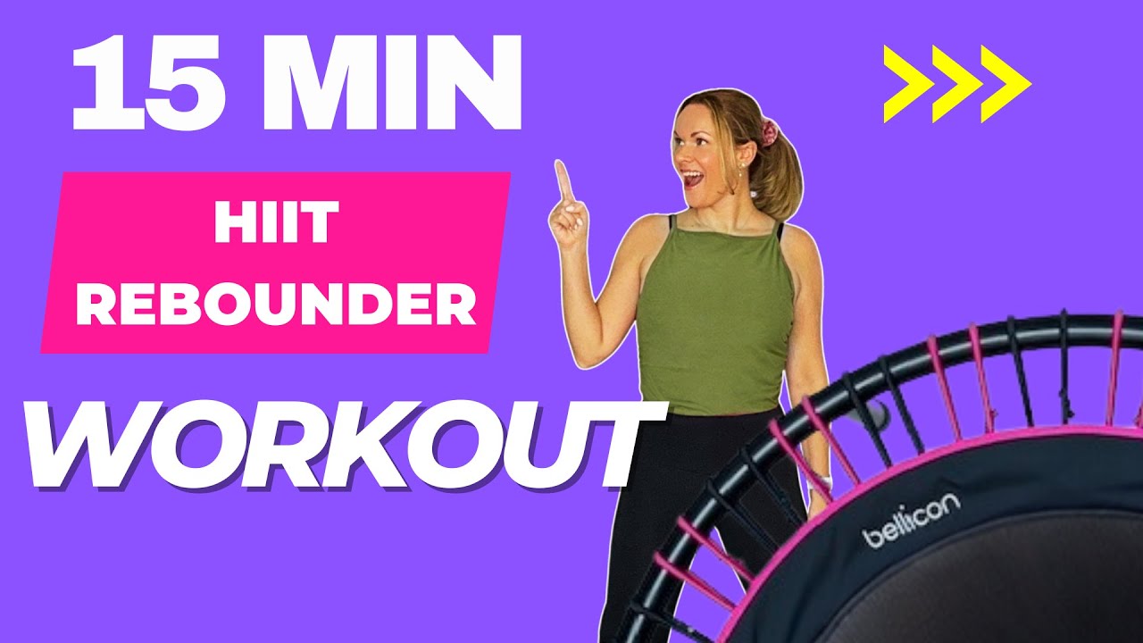 15-MINUTE HIIT Rebounder Workout | HIIT Mini Trampoline Workout | Fat Burning HIIT Rebounder Workout