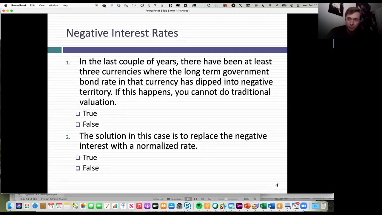 Session 4: DCF Big Picture and Risk free Rates